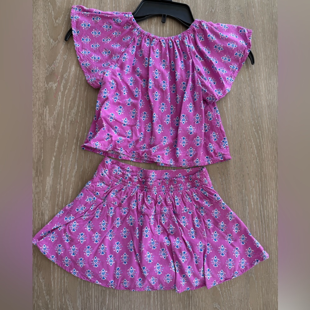 Crewcuts Pink Floral Kids Matching Set - Picture 2 of 4